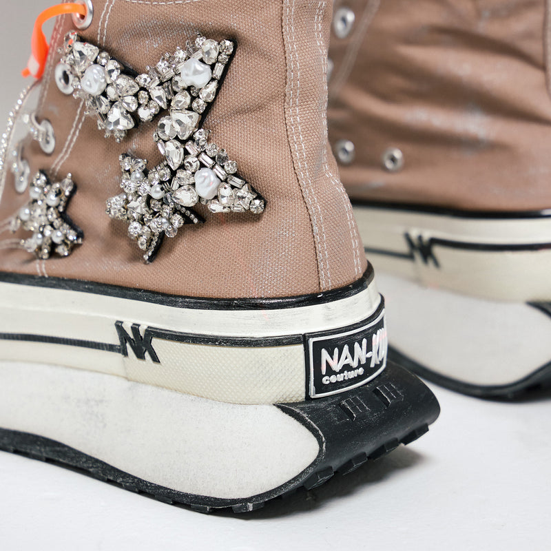Nan-ku DFA-03 Sneakers Δίπατα με Κρύσταλλα - Taupe