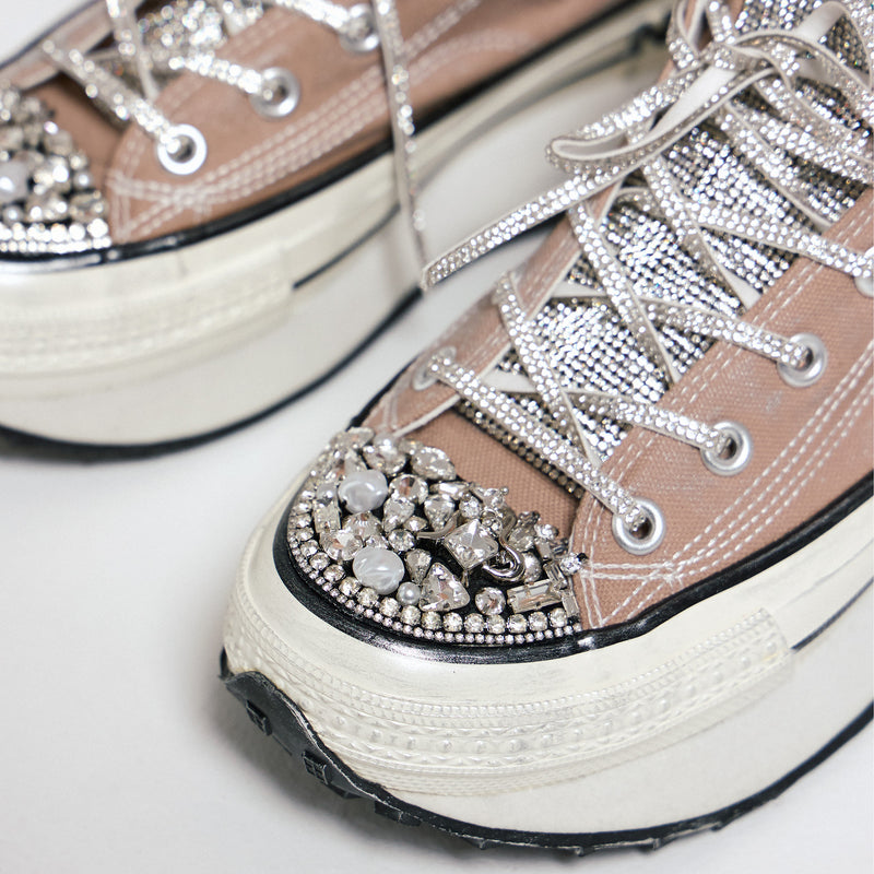 Nan-ku DFA-03 Sneakers Δίπατα με Κρύσταλλα - Taupe