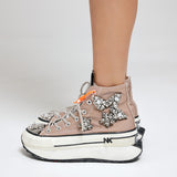 Nan-ku DFA-03 Sneakers Δίπατα με Κρύσταλλα - Taupe
