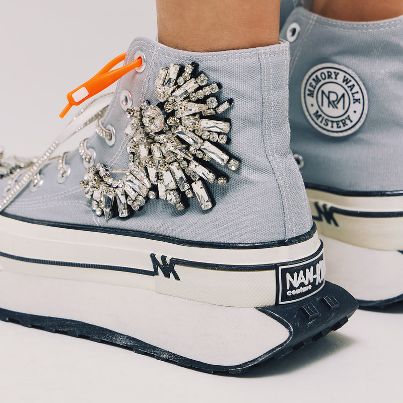 Nan-ku DFC-03 Sneakers Δίπατα με Κρύσταλλα - Grey