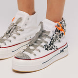 Nan-ku DSA-04 Sneakers Δίπατα με Κρύσταλλα - Άσπρο