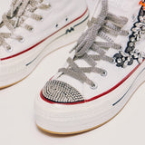 Nan-ku DSA-04 Sneakers Δίπατα με Κρύσταλλα - Άσπρο