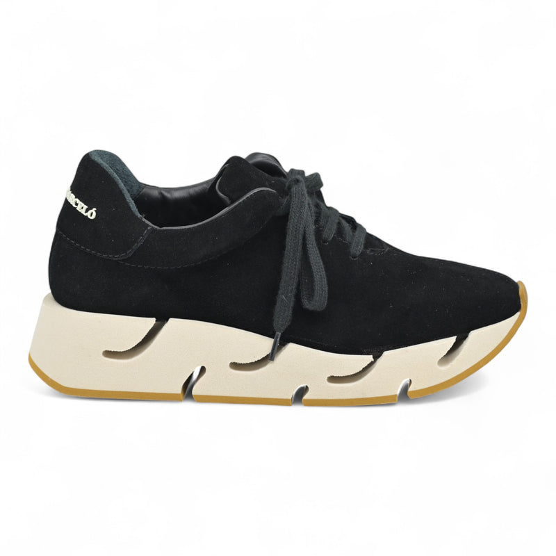 Paloma Barcelo PIA Sneakers Δίπατα - Μαύρο Σουέντ
