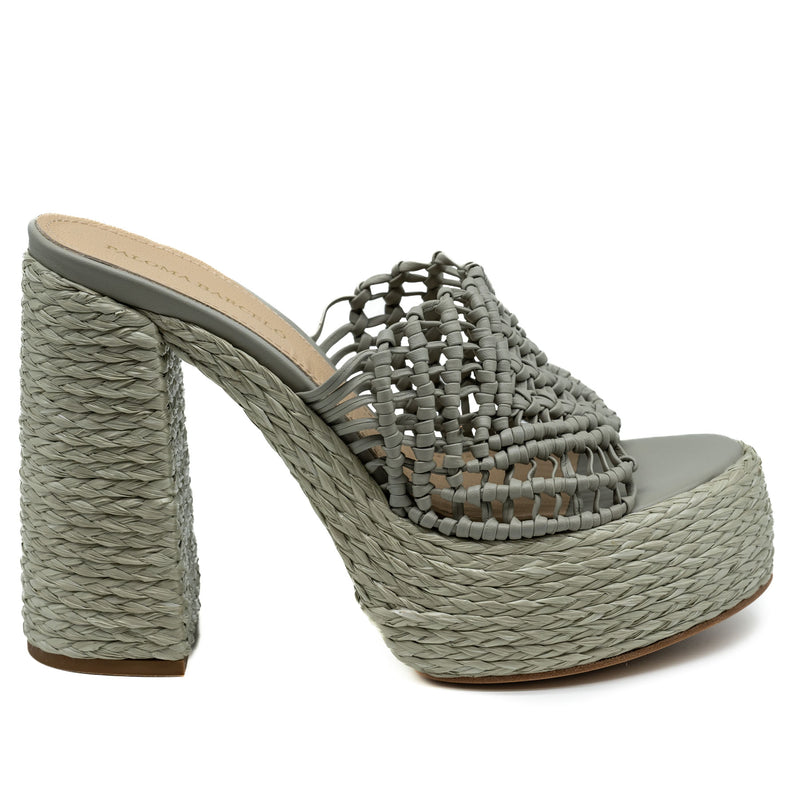 Paloma Barcelo Elna Mule Πέδιλα με Φιάπα - Grey