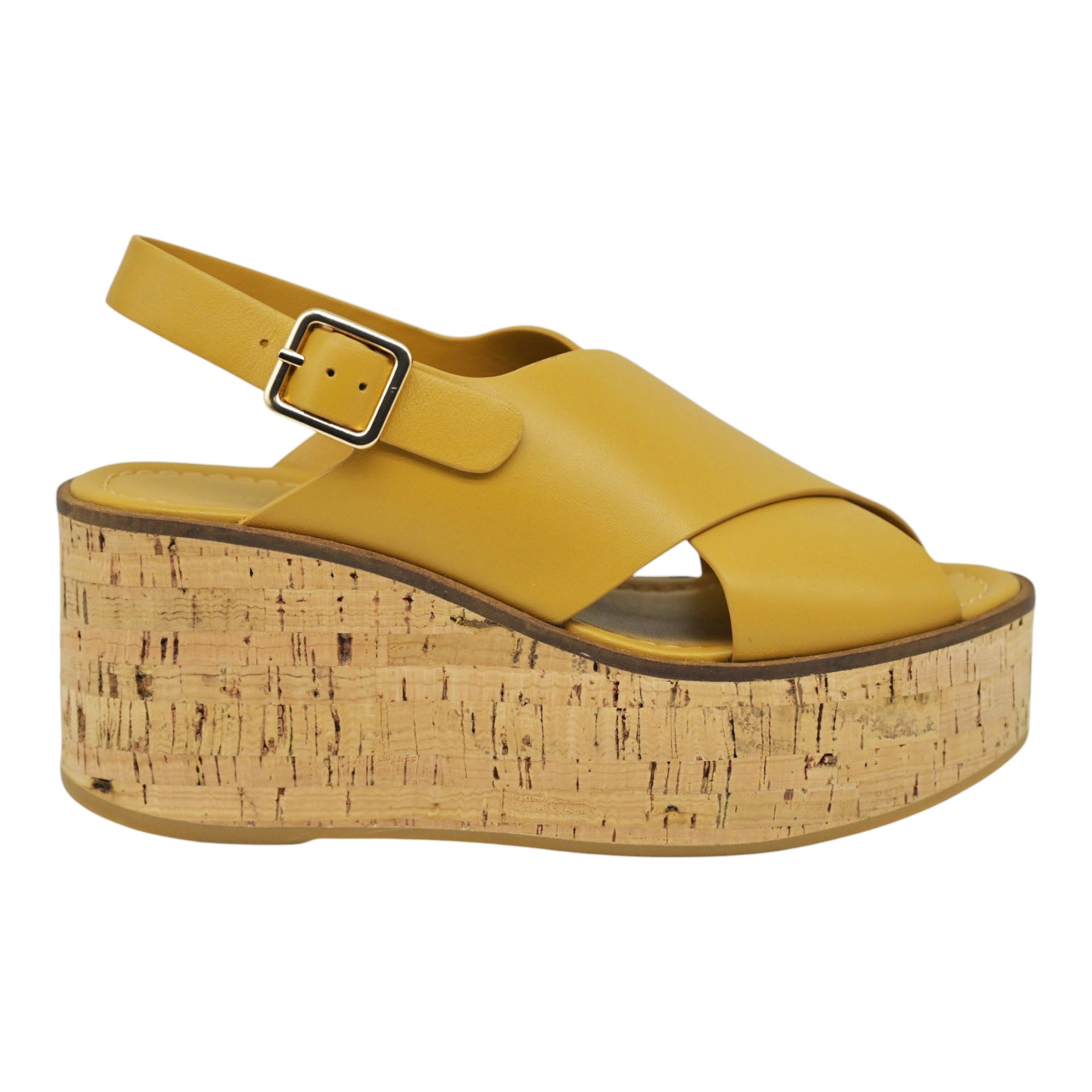Paloma Barcelo Nus Πλατφόρμες Slingback Χιαστί - Ώχρα
