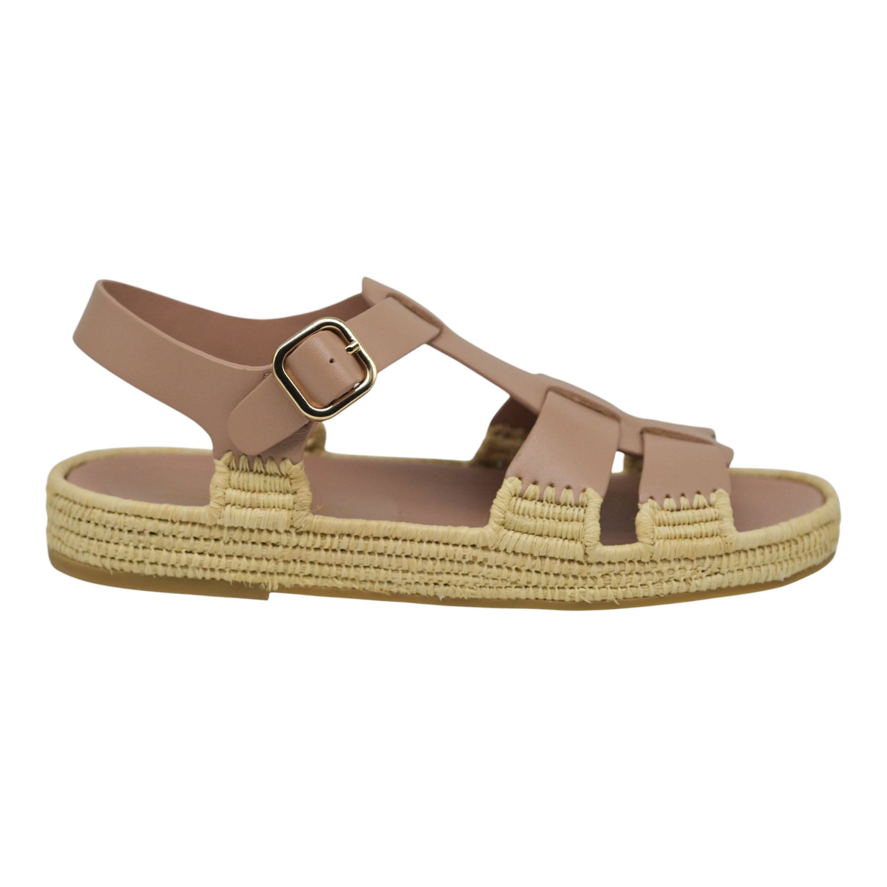 Paloma Barcelo Yuka Σανδάλια με T-strap και Αγκράφα- Vieux Rose