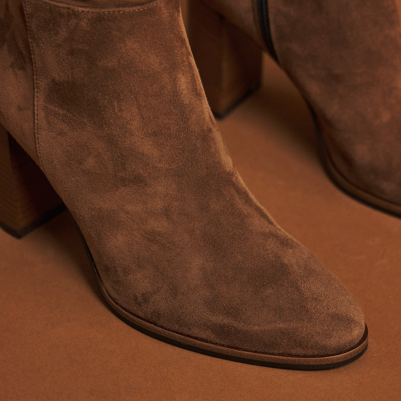 Philippe Lang 400400 C Μπότες με Τακούνι - Tabacco Καστόρ