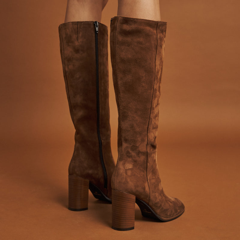 Philippe Lang 400400 C Μπότες με Τακούνι - Tabacco Καστόρ