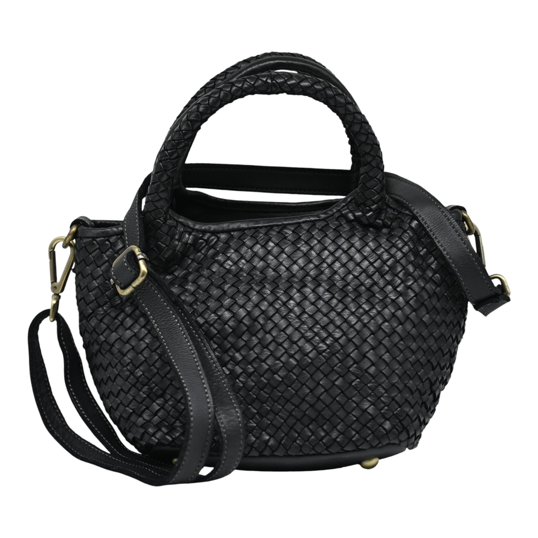 Philippe Lang 28921 Τσάντα Χειρός Πλεκτή - Μαύρη