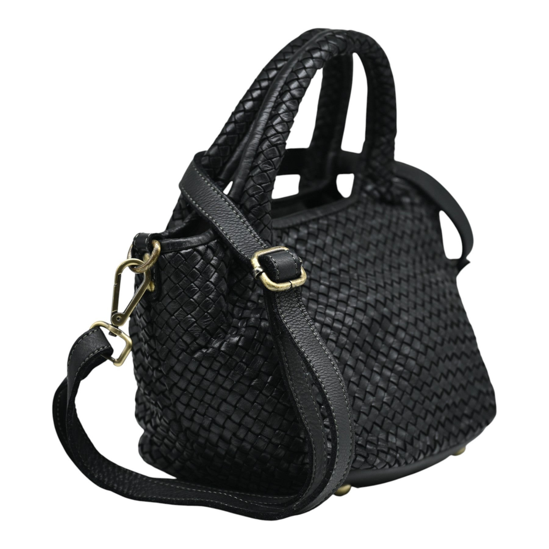 Philippe Lang 28921 Τσάντα Χειρός Πλεκτή - Μαύρη