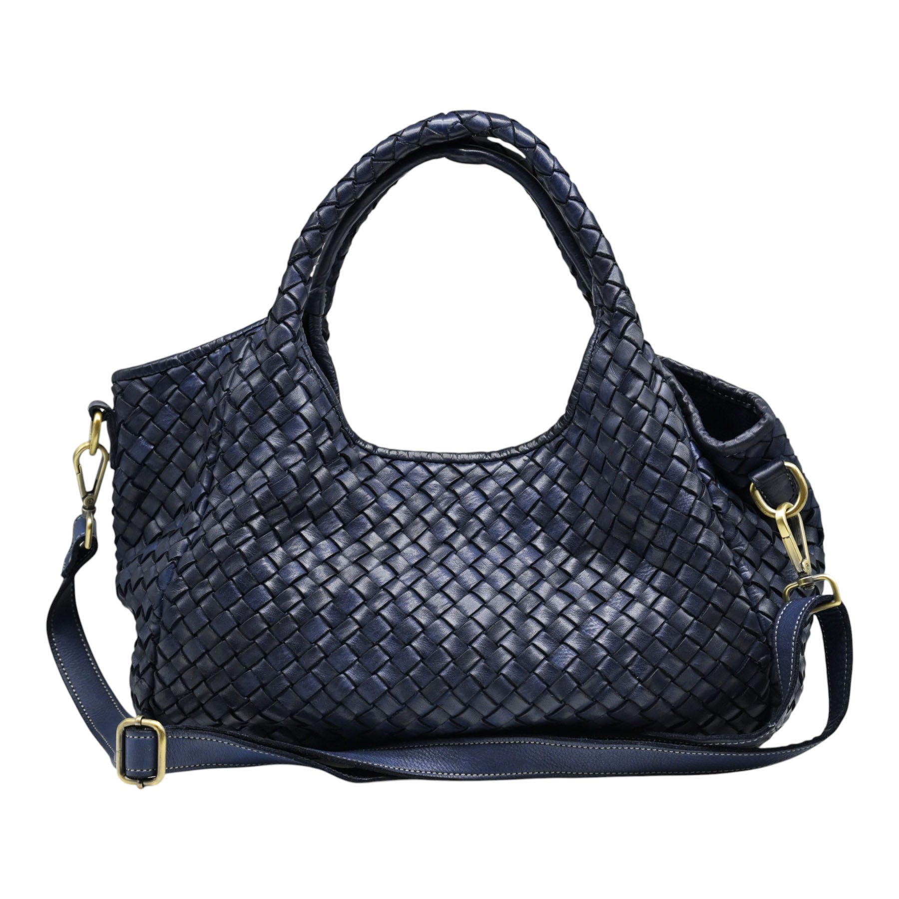 Philippe Lang 6598 Τσάντα Ώμου Πλεκτή - Navy