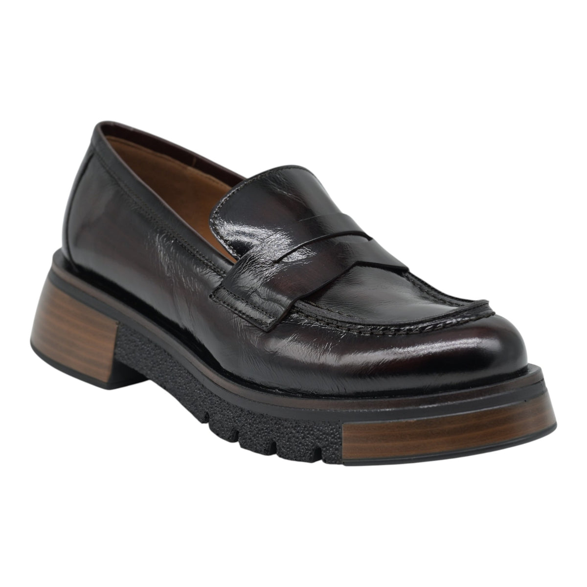 Pons Quintana 10995 Loafers με Chunky Σόλα - Ebano Λουστρίν