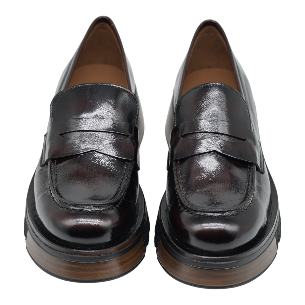 Pons Quintana 10995 Loafers με Chunky Σόλα - Ebano Λουστρίν