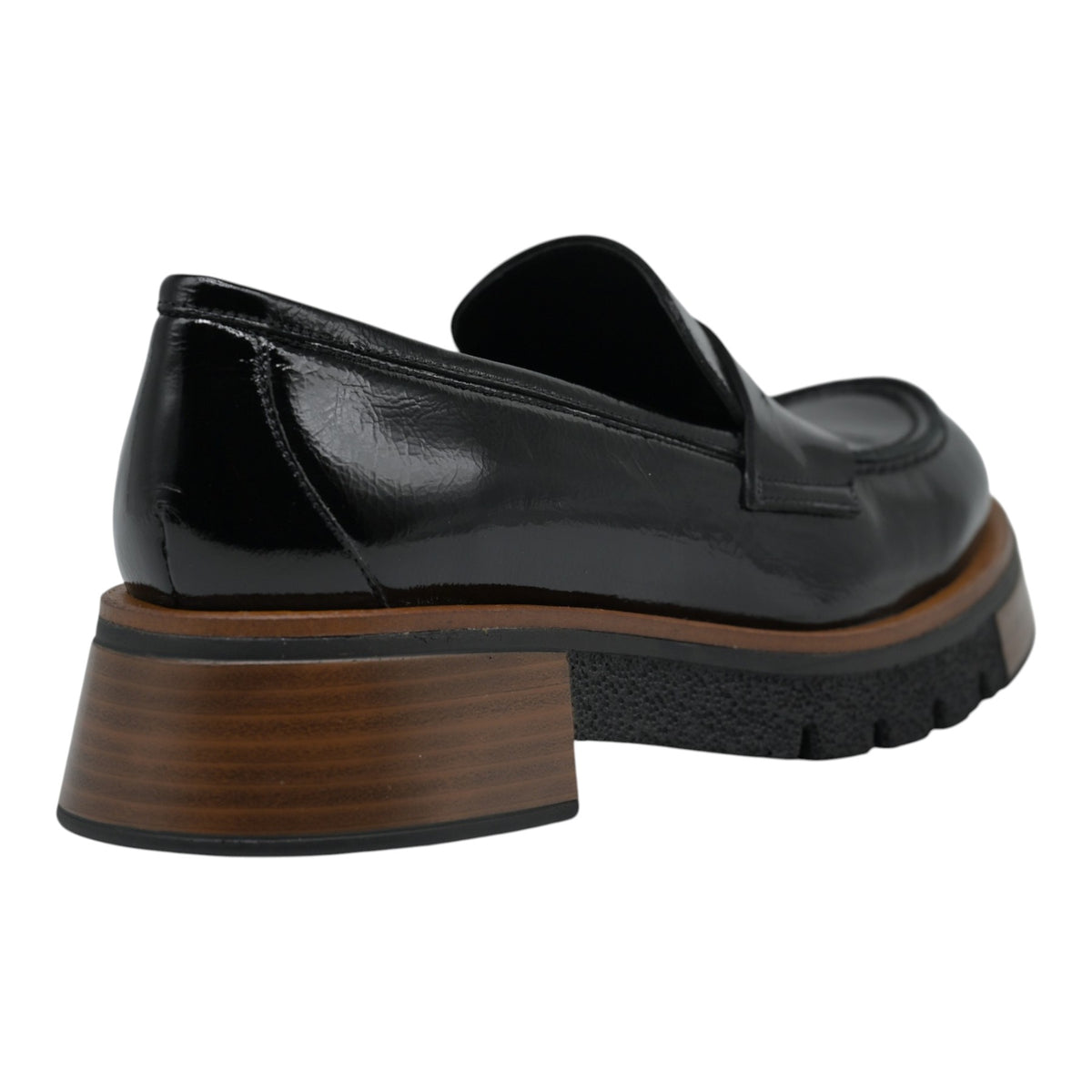 Pons Quintana 10995 Loafers με Chunky Σόλα - Μαύρο Λουστρίν