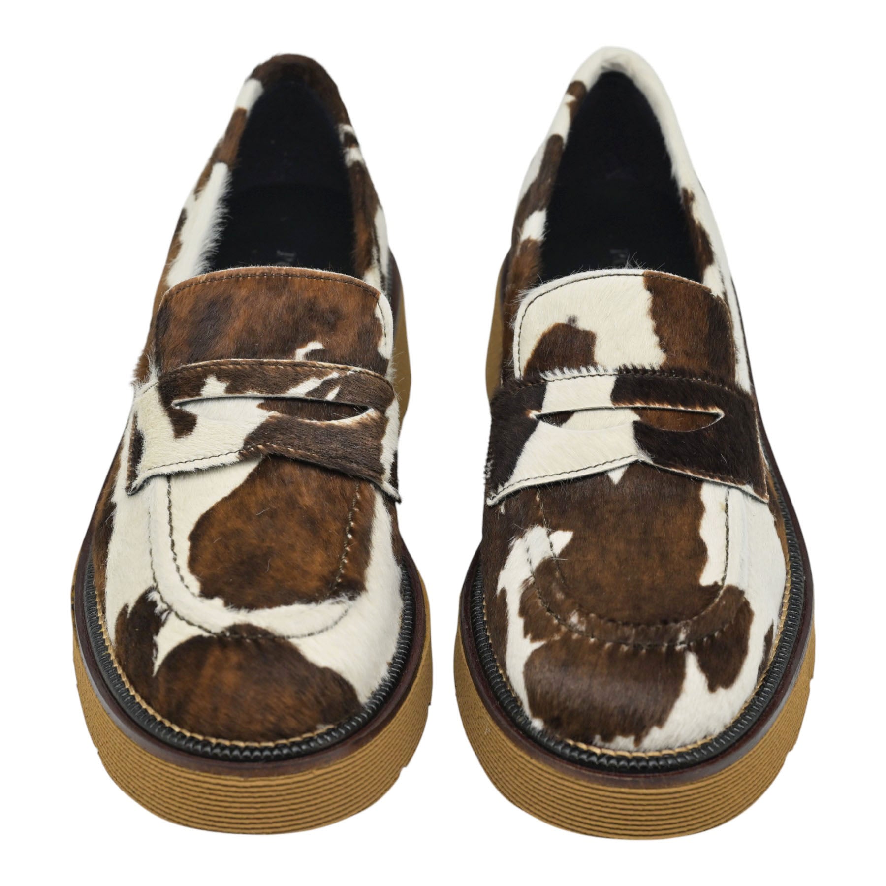 Pons Quintana 11676 Loafers Κλασικά - Εκρού με Καφέ