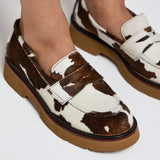 Pons Quintana 11676 Loafers Κλασικά - Εκρού με Καφέ
