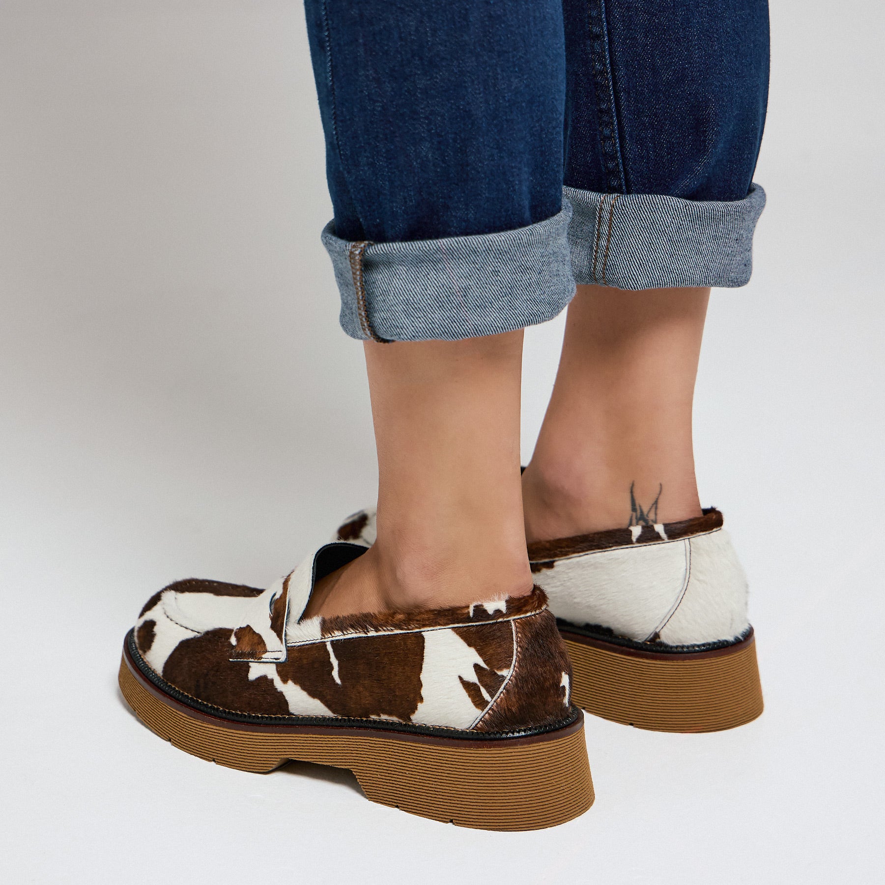 Pons Quintana 11676 Loafers Κλασικά - Εκρού με Καφέ