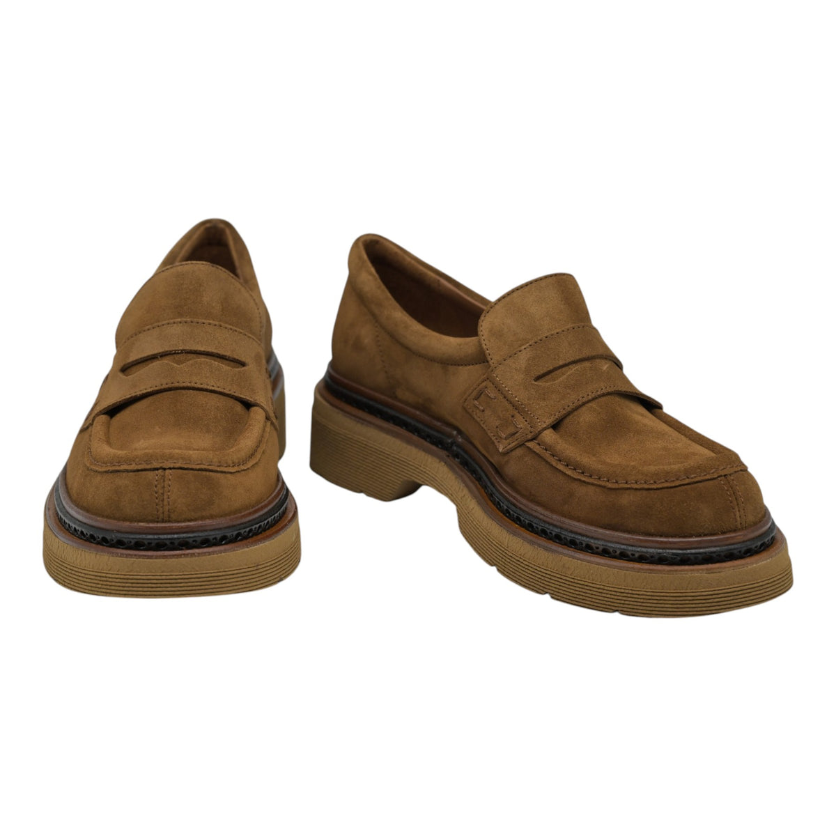 Pons Quintana 11692 Loafers Δίπατα - Toffee Σουέντ