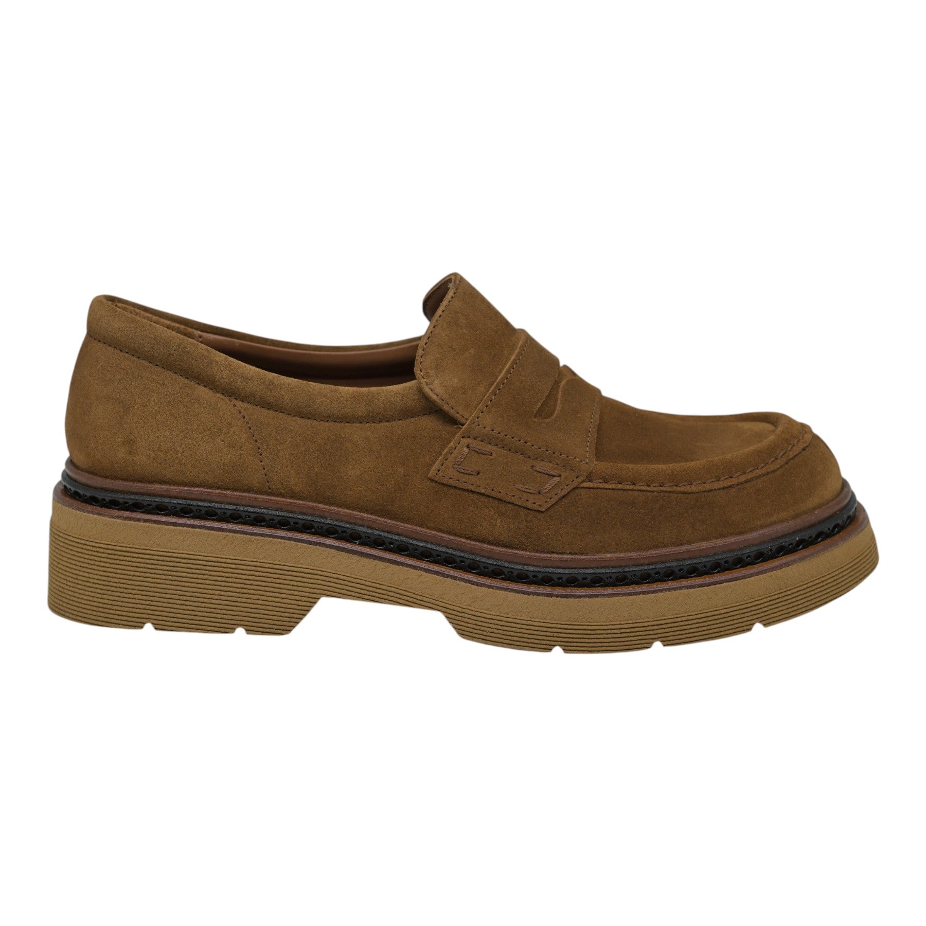Pons Quintana 11692 Loafers Δίπατα - Toffee Σουέντ