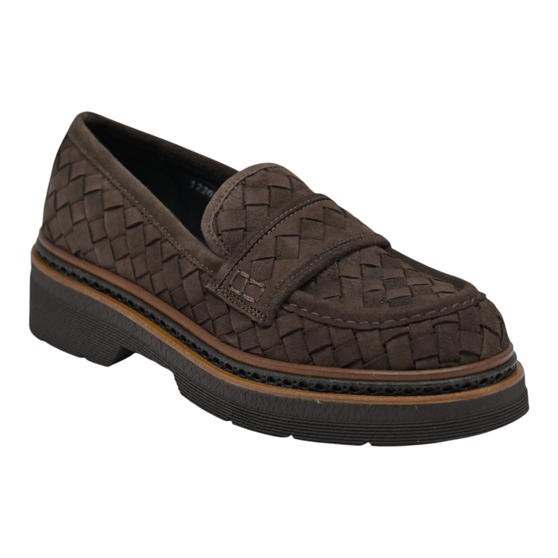Pons Quintana 12205 Loafers Δίπατα Πλεκτά - Μόκα Σουέντ