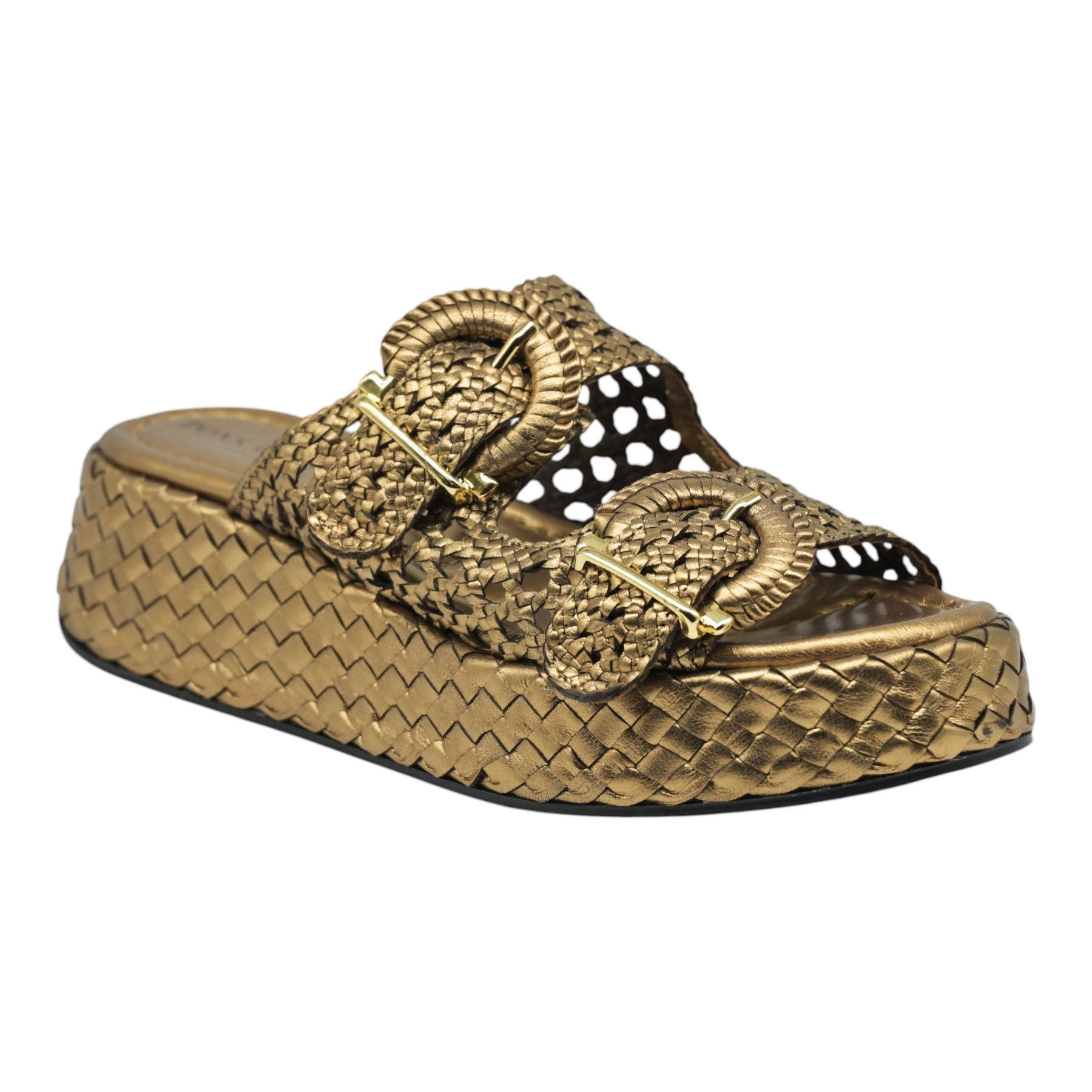 Pons Quintana 11275 Παντόφλες Πλεκτές με Πλατφόρμα και Αγκράφες - Oassi