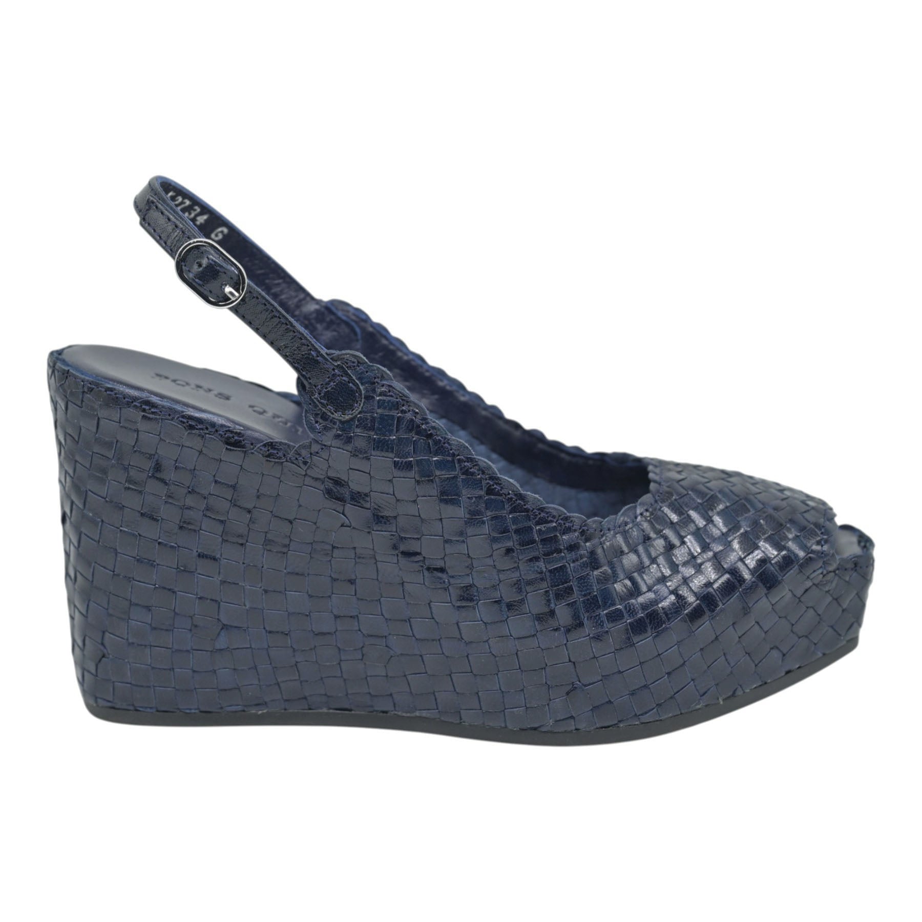 Pons Quintana Fancy Πλατφόρμες Slingback με Peep Toe - Azulon