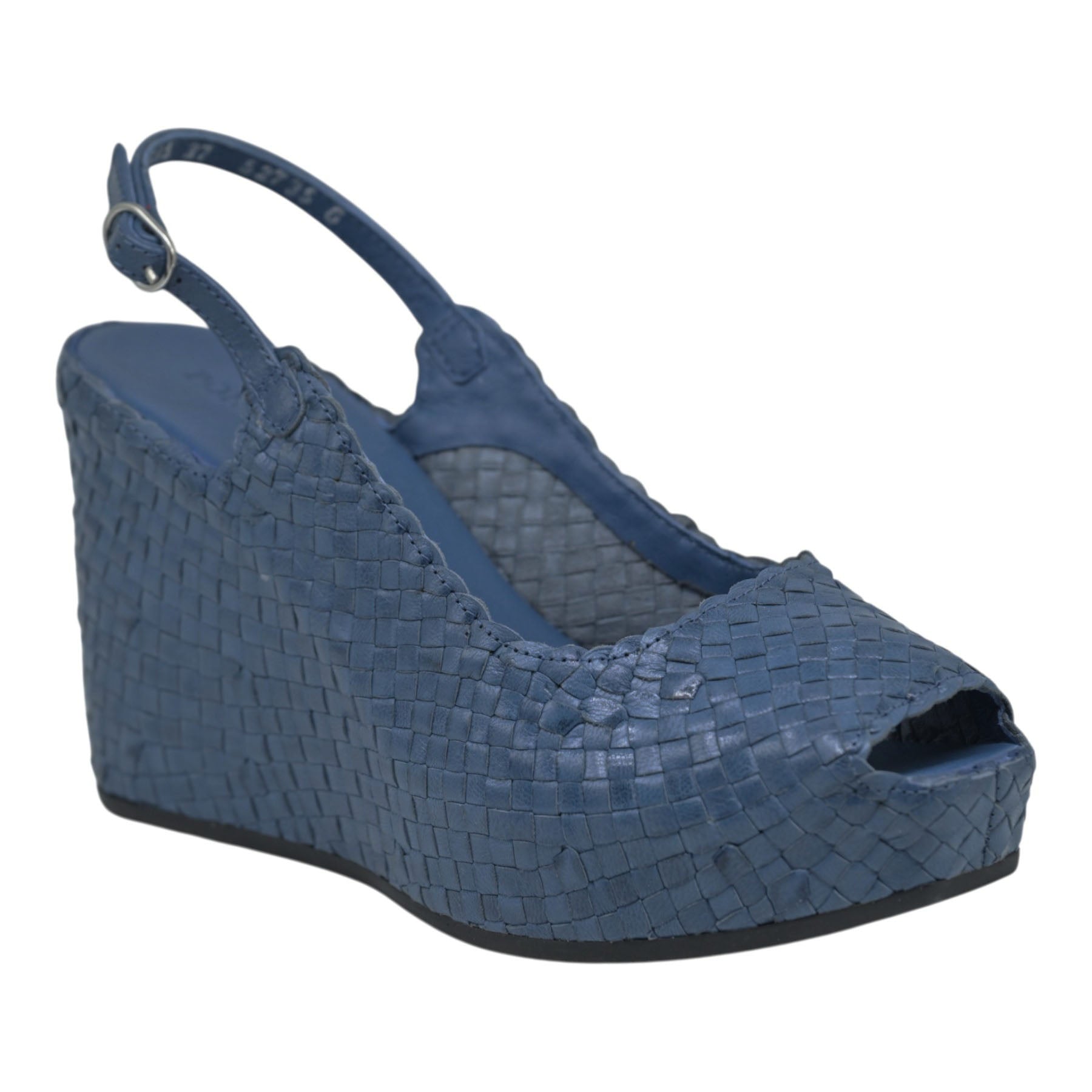 Pons Quintana Fancy Πλατφόρμες Slingback με Peep Toe - Jeans