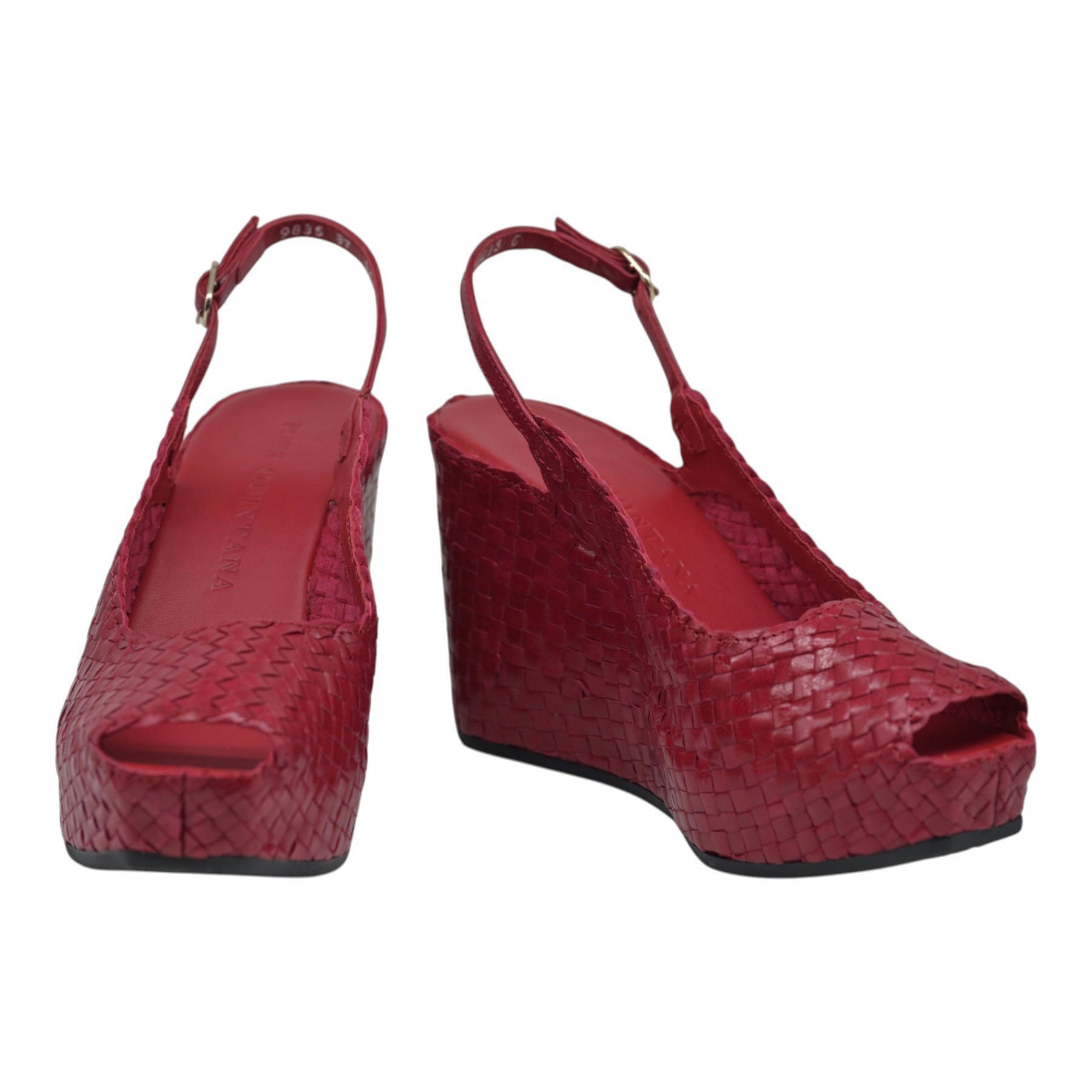 Pons Quintana Fancy Πλατφόρμες Slingback με Peep Toe - Rubbi