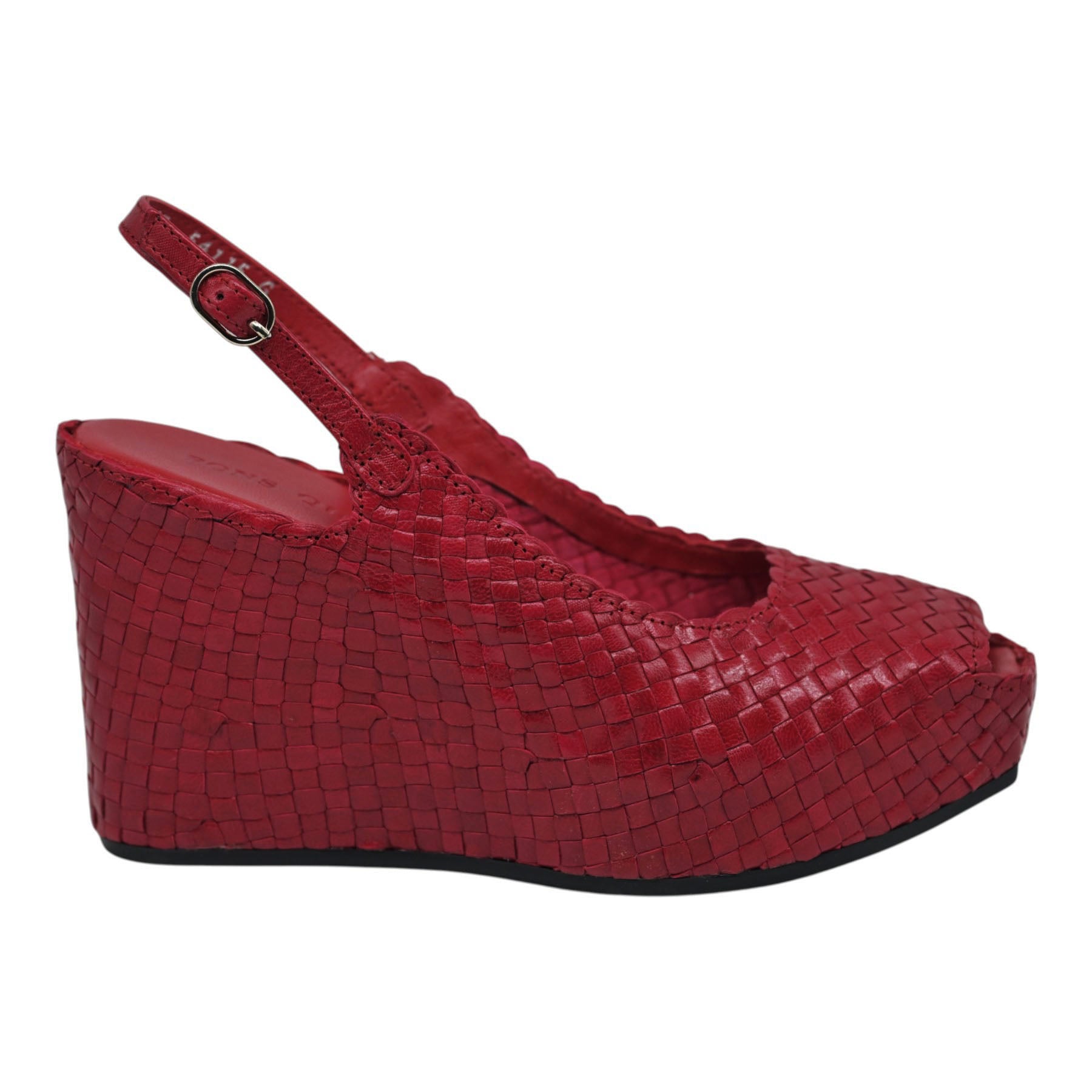 Pons Quintana Fancy Πλατφόρμες Slingback με Peep Toe - Rubbi