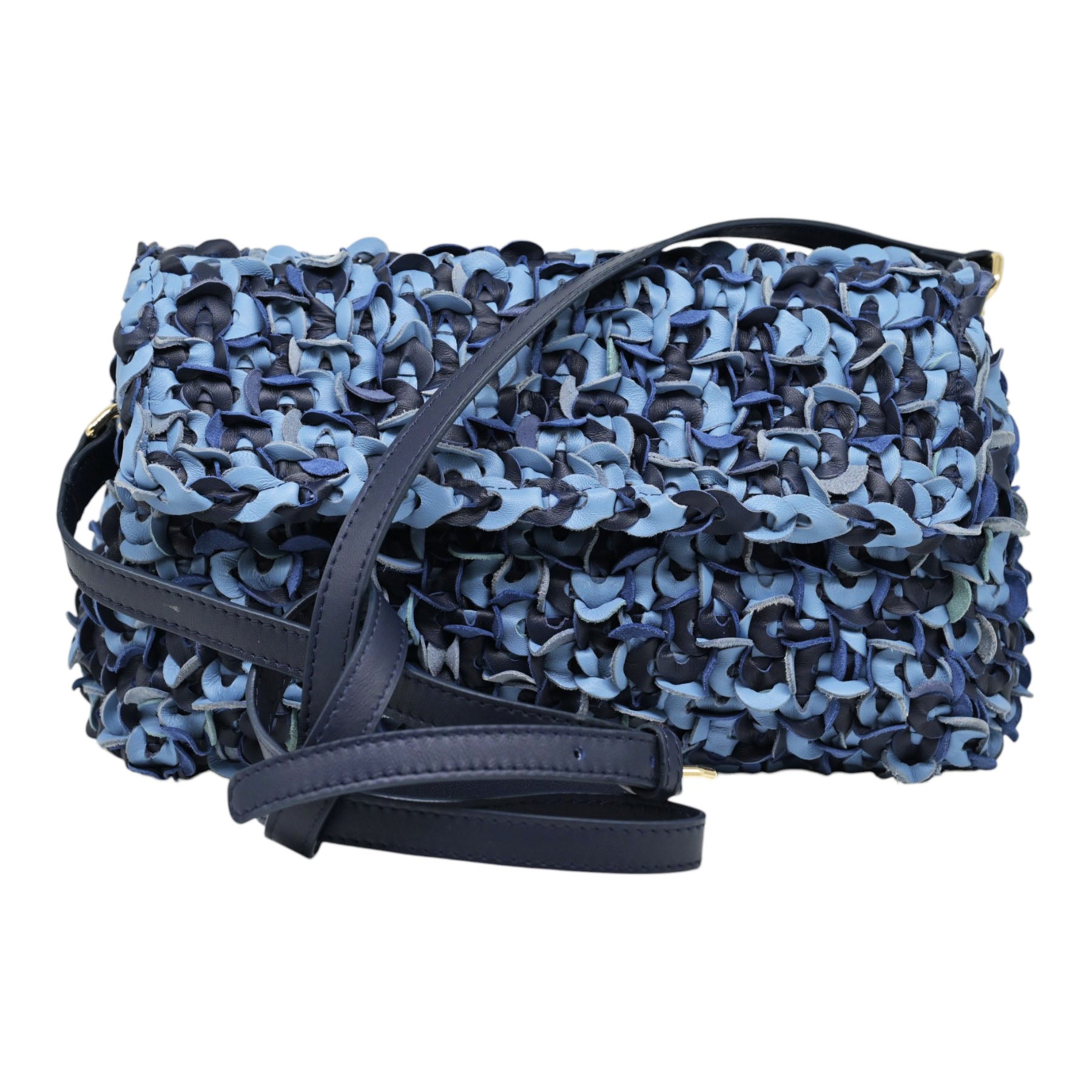 Vic Matie V254 Τσάντα Χιαστί Ανάγλυφη - Azulon