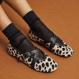 Schutz 21963 Μπαλαρίνες με Χιαστί Λουράκι - Ασπρόμαυρο Πουά