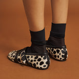 Schutz 21963 Μπαλαρίνες με Χιαστί Λουράκι - Ασπρόμαυρο Πουά