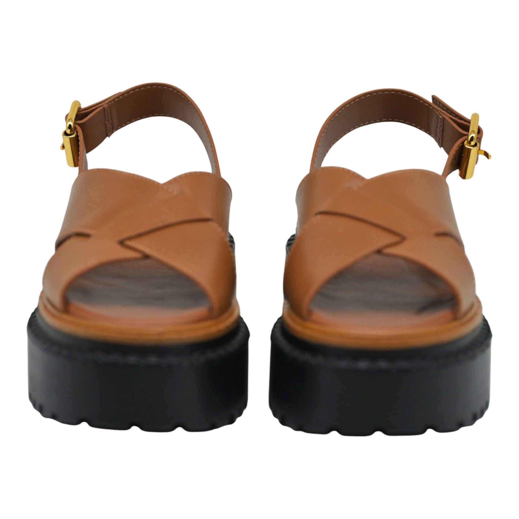 Schutz 22491 Πέδιλα με Chunky Σόλα - Καφέ