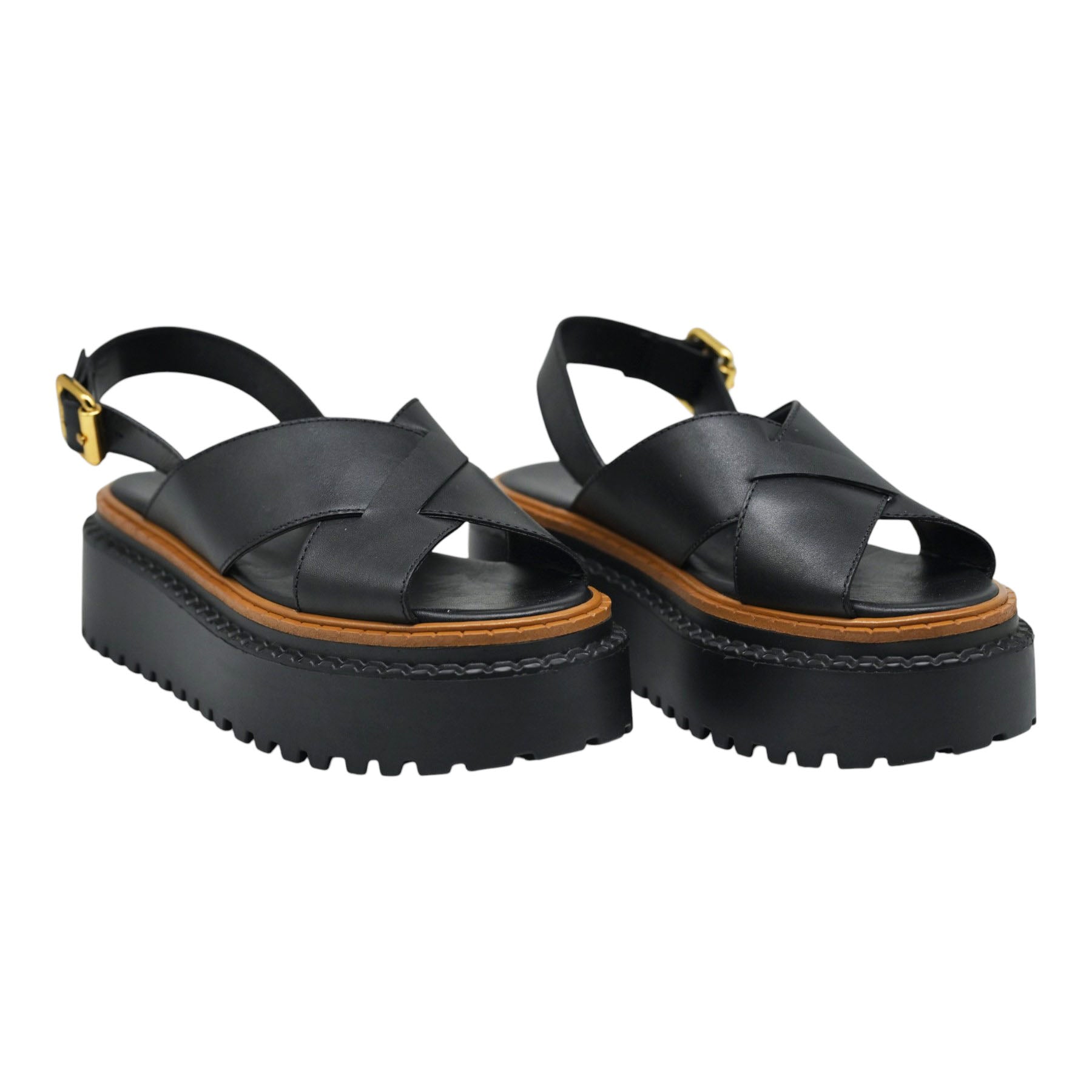 Schutz 22491 Πέδιλα με Chunky Σόλα - Μαύρα
