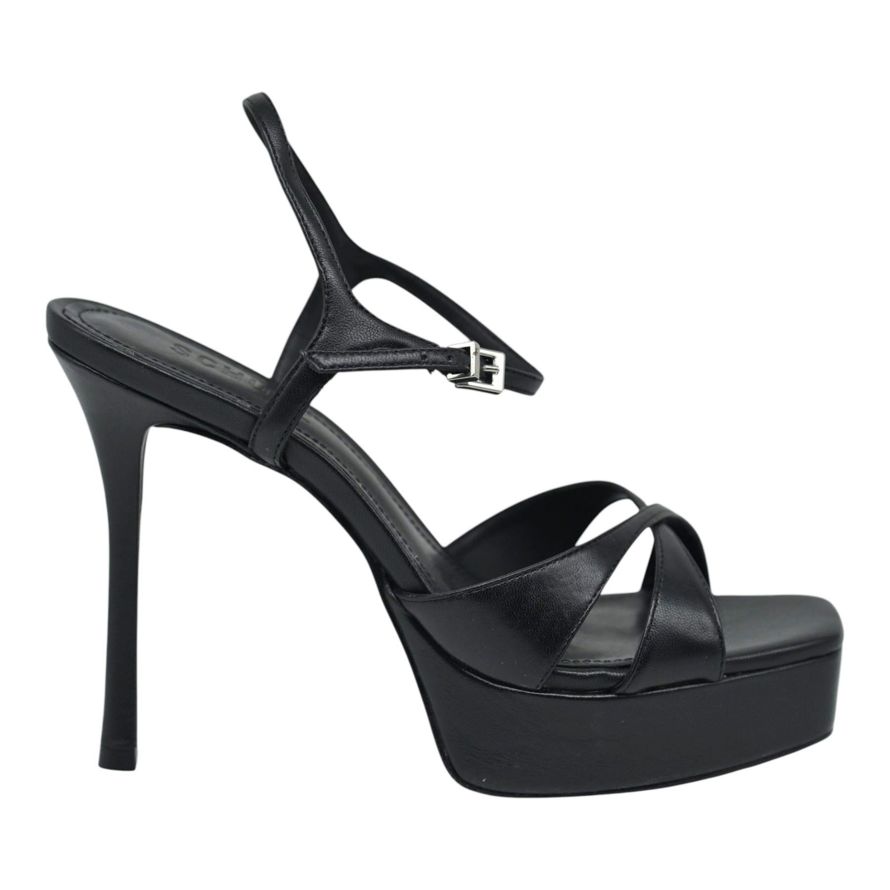 Schutz 22493 Πέδιλα Ψηλά με Φιάπα - Μαύρα