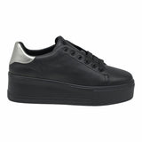 Frau 39Q0 Sneakers Δίπατα - Μαύρο με Ασημί