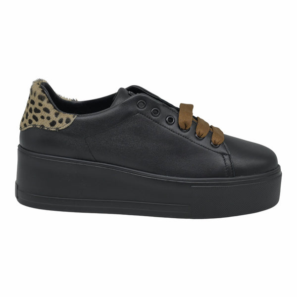 Frau 39Q1 Sneakers Δίπατα - Μαύρο με Leo