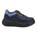 Wonders 3630 Sneakers Δίπατα με Ανάγλυφη Σόλα - Μπλέ