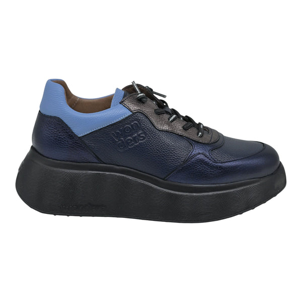 Wonders 3630 Sneakers Δίπατα με Ανάγλυφη Σόλα - Μπλέ