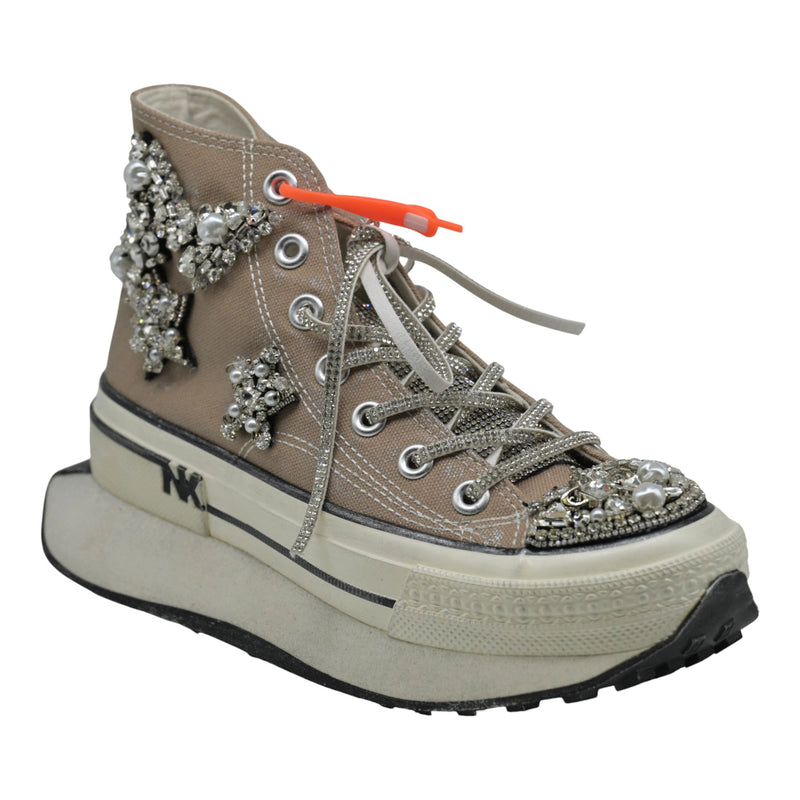 Nan-ku DFA-03 Sneakers Δίπατα με Κρύσταλλα - Taupe