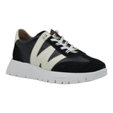 Wonders 2476 Sneakers με W - Μαύρο με Άσπρο