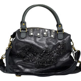 Stefano Ghilardi 443D Τσάντα Ώμου με Τρουκς - Μαύρη