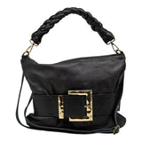 Stefano Ghilardi ERKAN Τσάντα Ώμου με Αγκράφα - Μαύρη