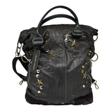 Stefano Ghilardi HP1 Τσάντα Hobo με Τρουκς - Καφέ Σκούρο