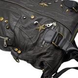 Stefano Ghilardi HP1 Τσάντα Hobo με Τρουκς - Καφέ Σκούρο