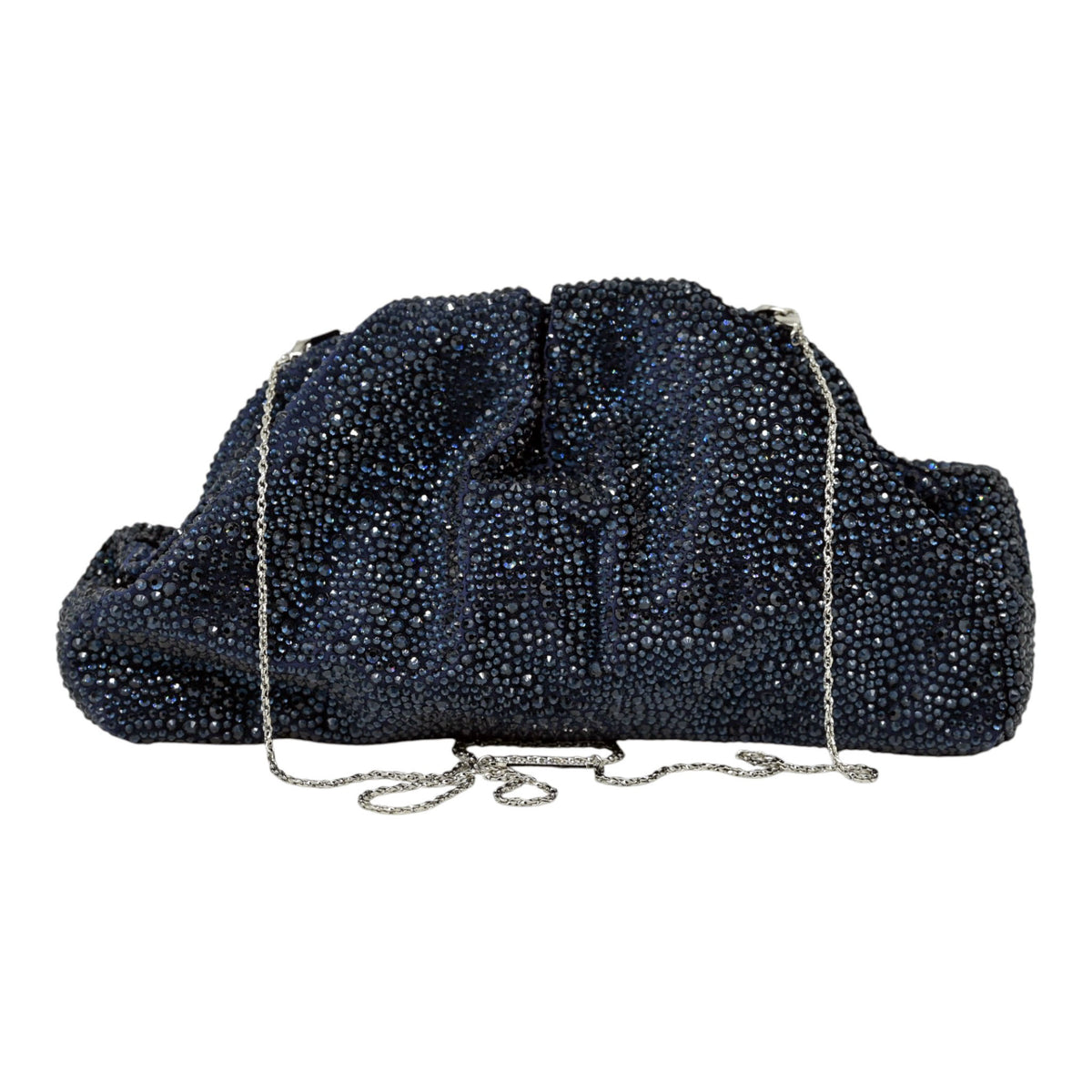 Twenty Fourhaitch Mirach Τσάντα Pouch με Στρας - Μπλέ