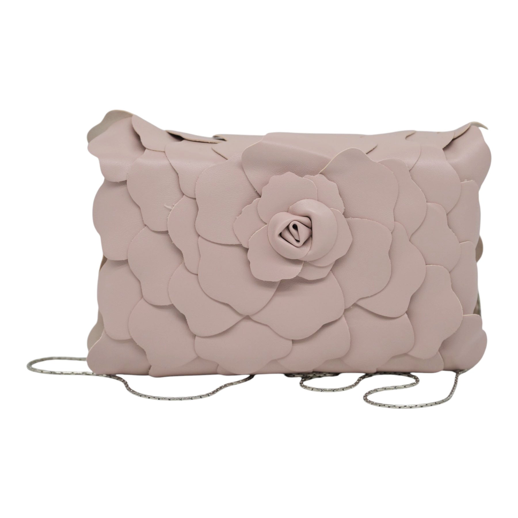 Twenty Fourhaitch Caleta Τσάντα Χιαστί με Τρισδιάστατο Λουλούδι - Nude