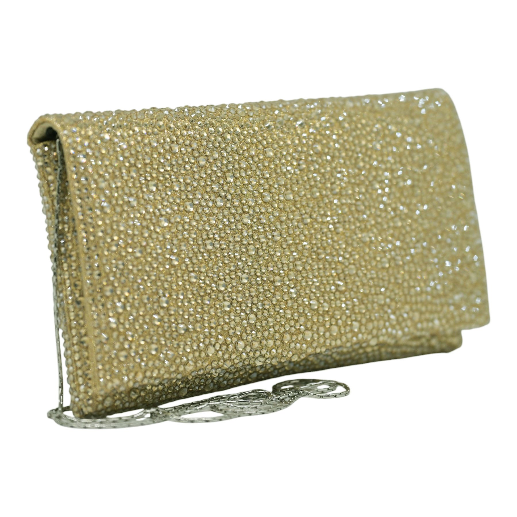 Twenty Fourhaitch Siria Τσάντα Φάκελος με Πέτρες - Χρυσή