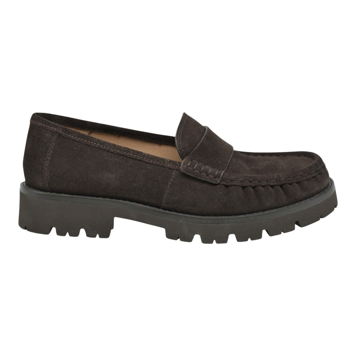 Unisa Fijo Loafers με Chunky Σόλα - Καφέ Σουέντ