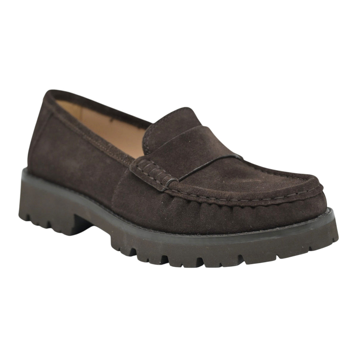 Unisa Fijo Loafers με Chunky Σόλα - Καφέ Σουέντ